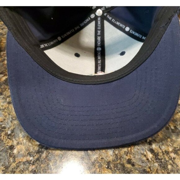 Element Skateboards Embroidered Mountain Logo Black Adjustable Snap back Hat - Picture 7 of 12